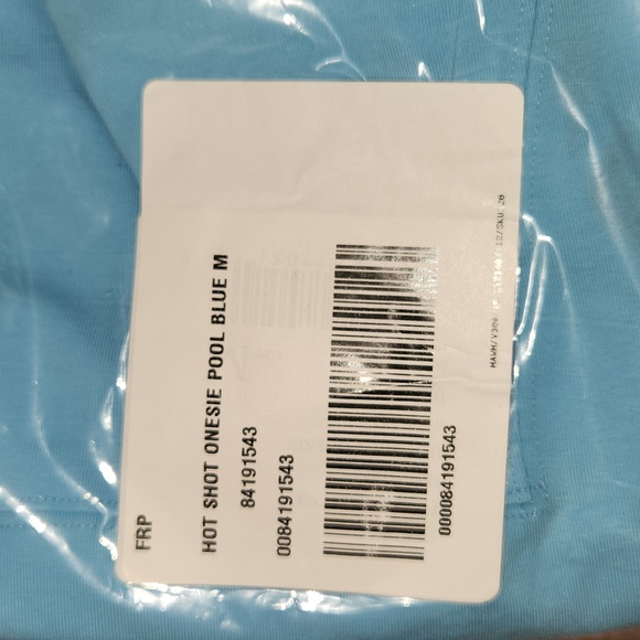 OFFERS New Free People FP Movement Hot Shot Onesie Blue Sage M Pool Sky Jumpsuit - Picture 16 of 16